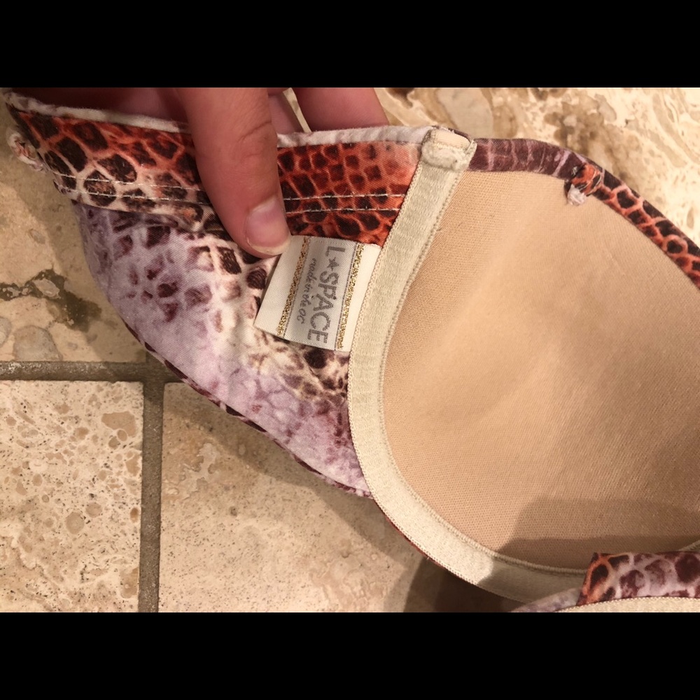 L*space Bandeau Bikini Top Snakeprint - Picture 3 of 4
